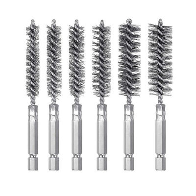 Hex Bar Gun Brush Polishing Deburring Stainless Steel Wire Pipe Brush
