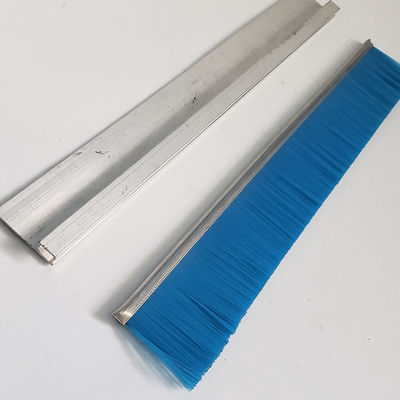 Custom Nylon Strip Brush Door Bottom Seal Brush With Aluminum Alloy Bracket