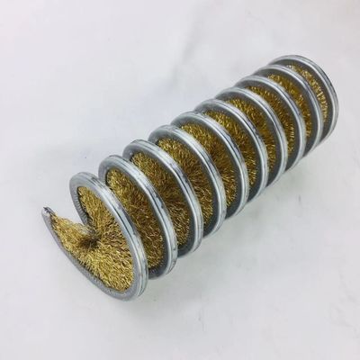 Internal Wound Brush Spring Brush Copper / Brass Wire Spring Brush For Industry Metal Deburring