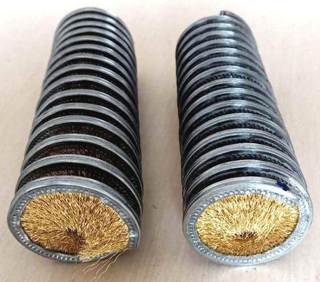 Internal Wound Brush Spring Brush Copper / Brass Wire Spring Brush For Industry Metal Deburring