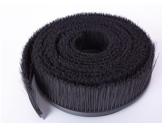 Industrial Brush Strip Custom Size H-Shape Nylon Bristle Rubber Base Strip Brush For Seal