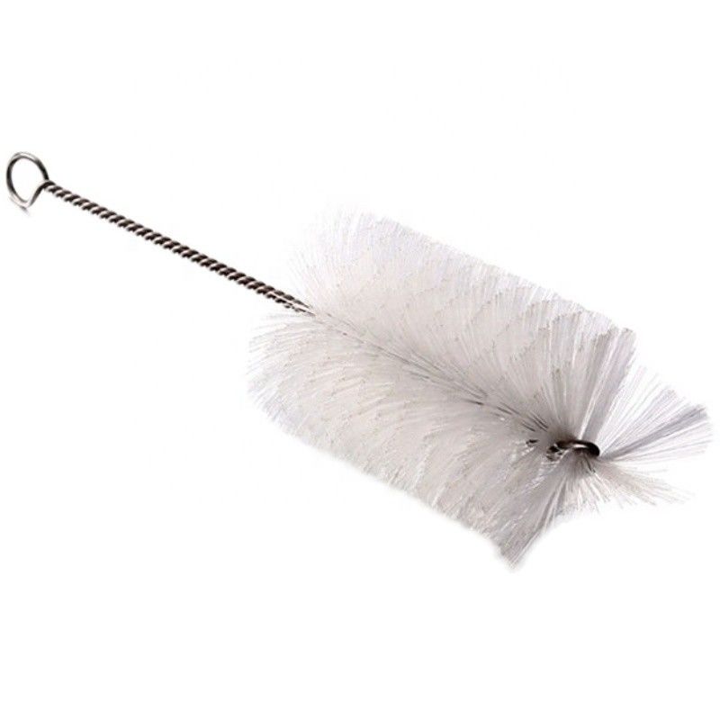 ISO9001 Twisted Wire Brush Tube Nylon PP Bristle Bottle Spouts Cleaning