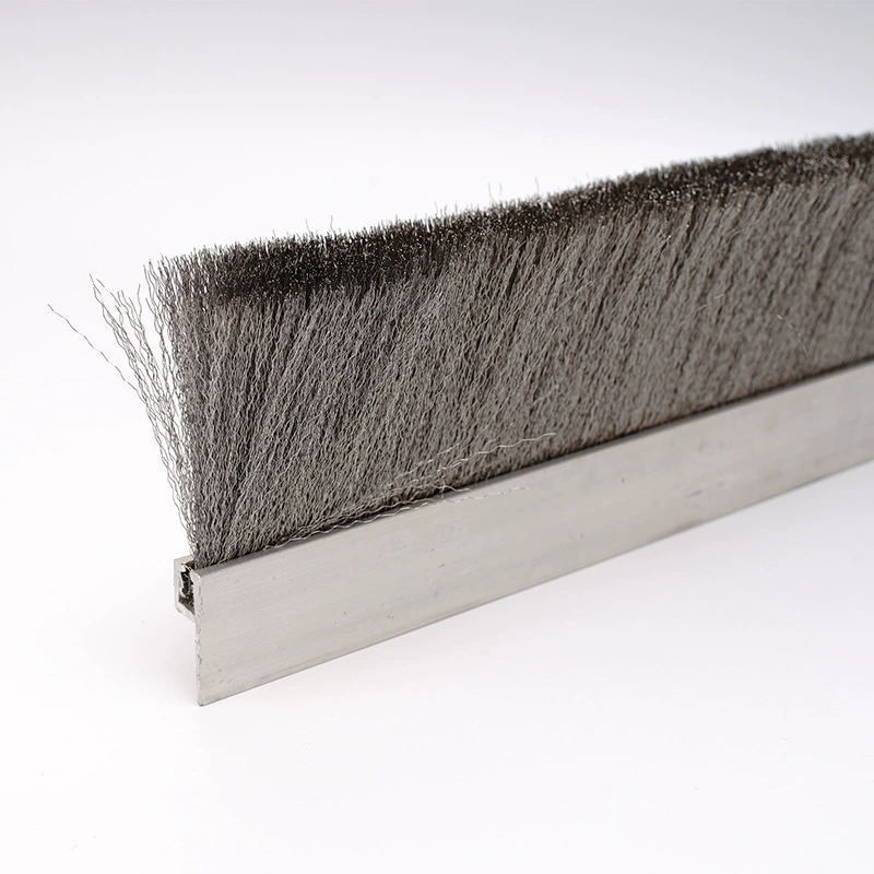 Custom Stainless Steel Wire / Copper Wire Strip Brush For Industrial Polishing