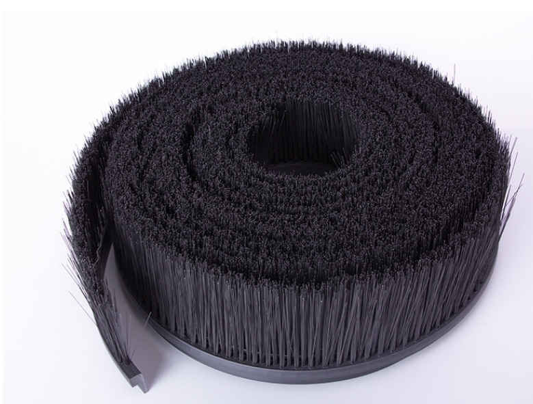 Industrial Custom Brush Strip Seal Brush Planted /Corrugated Wire Black Nylon Bristle Strip Brush